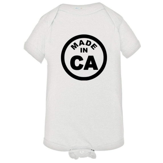 PleaseMeTees™ Baby From Born Made In California CA Logo Label HQ Jumpsuit