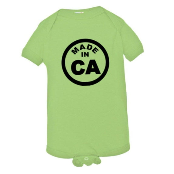 PleaseMeTees™ Baby From Born Made In California CA Logo Label HQ Jumpsuit