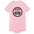 thumbnail image 1 of PleaseMeTees™ Baby From Born Made In Colorado CO Logo Label HQ Jumpsuit, 1 of 1