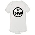 thumbnail image 1 of PleaseMeTees™ Baby From Born Made In Dallas Texas DFW Logo Label Jumpsuit, 1 of 1