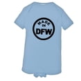 thumbnail image 1 of PleaseMeTees™ Baby From Born Made In Dallas Texas DFW Logo Label Onsie, 1 of 1