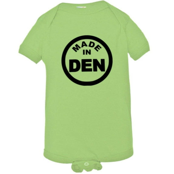 PleaseMeTees™ Baby From Born Made In Denver CO Logo Label Tag HQ Jumpsuit
