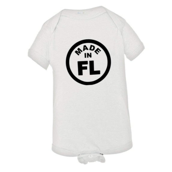 PleaseMeTees™ Baby From Born Made In Florida FL Logo Label Tag HQ Jumper