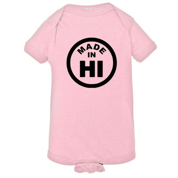 PleaseMeTees™ Baby From Born Made In Hawaii Hi Logo Label HQ Jumpsuit