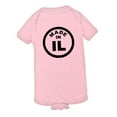 thumbnail image 1 of PleaseMeTees™ Baby From Born Made In Illinois IL Logo Label Chi Jumpsuit, 1 of 1
