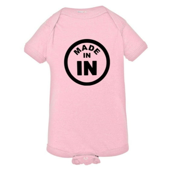 PleaseMeTees™ Baby From Born Made In Indiana In Logo Label Tag HQ Jumper