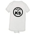 thumbnail image 1 of PleaseMeTees™ Baby From Born Made In Kansas KS Logo Label Tag HQ Jumper, 1 of 1