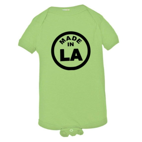 PleaseMeTees™ Baby From Born Made In Louisiana LA Logo Label HQ Jumpsuit