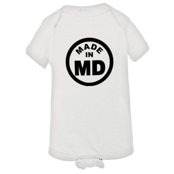 PleaseMeTees™ Baby From Born Made In Maryland MD Logo Label HQ Jumpsuit