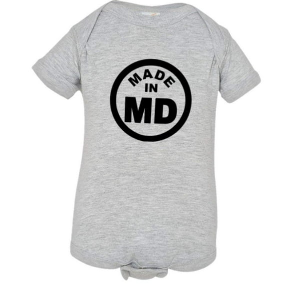 PleaseMeTees™ Baby From Born Made In Maryland MD Logo Label HQ Jumpsuit