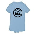 thumbnail image 1 of PleaseMeTees™ Baby From Born Made In Massachusetts MA Logo Label Onsie, 1 of 1