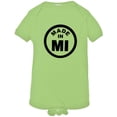 thumbnail image 1 of PleaseMeTees™ Baby From Born Made In Michigan MI Logo Label HQ Jumpsuit, 1 of 1