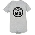thumbnail image 1 of PleaseMeTees™ Baby From Born Made In Mississippi MS Logo Label Jumpsuit, 1 of 1