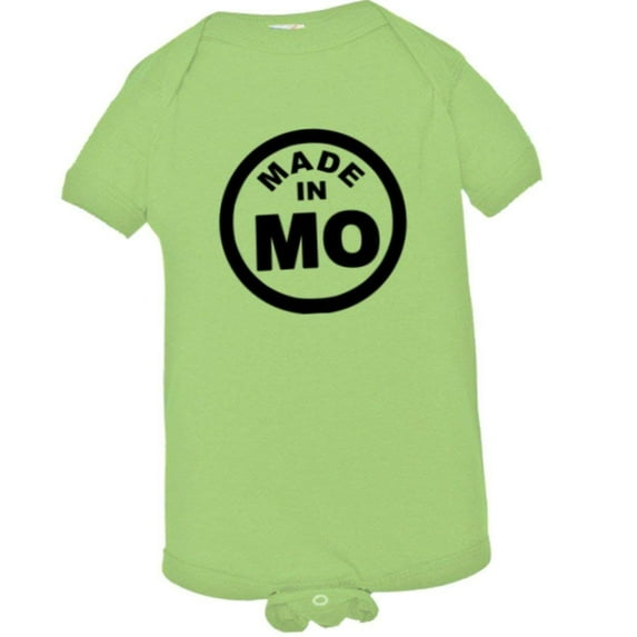 PleaseMeTees™ Baby From Born Made In Missouri MO Logo Label HQ Jumpsuit