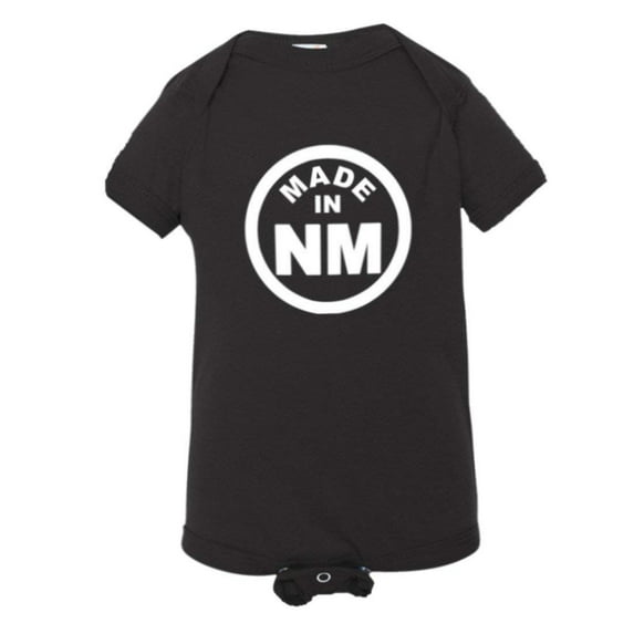 PleaseMeTees™ Baby From Born Made In New Mexico NM Logo Label HQ Jumper