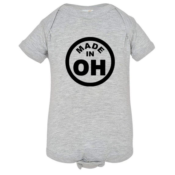 PleaseMeTees™ Baby From Born Made In Ohio OH State Logo Label HQ Jumper