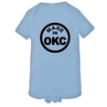 thumbnail image 1 of PleaseMeTees™ Baby From Born Made In Oklahoma City OK Logo Label Onsie, 1 of 1