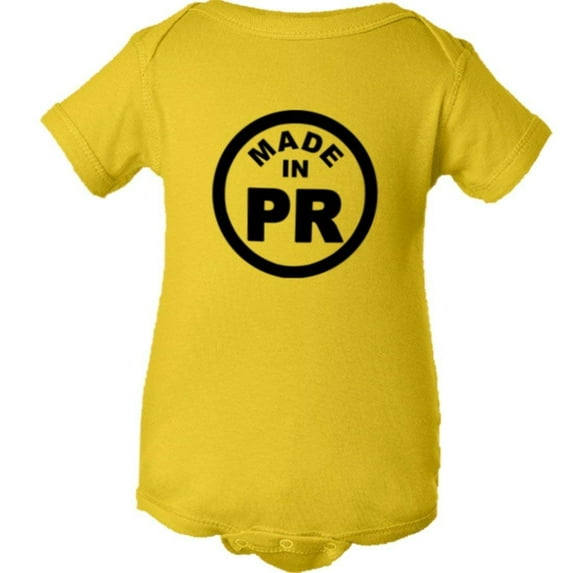 PleaseMeTees™ Baby From Born Made In Puerto Rico PR Logo Label HQ Jumper