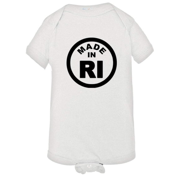 PleaseMeTees™ Baby From Born Made In Rhode Island RI Logo Label HQ Jumper
