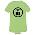 thumbnail image 1 of PleaseMeTees™ Baby From Born Made In Rhode Island RI Logo Label Jumpsuit, 1 of 1