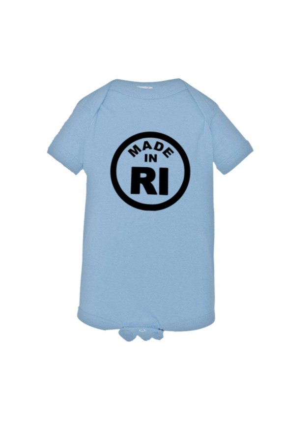 ™ Baby From Born Made In Rhode Island RI Logo Label Onsie