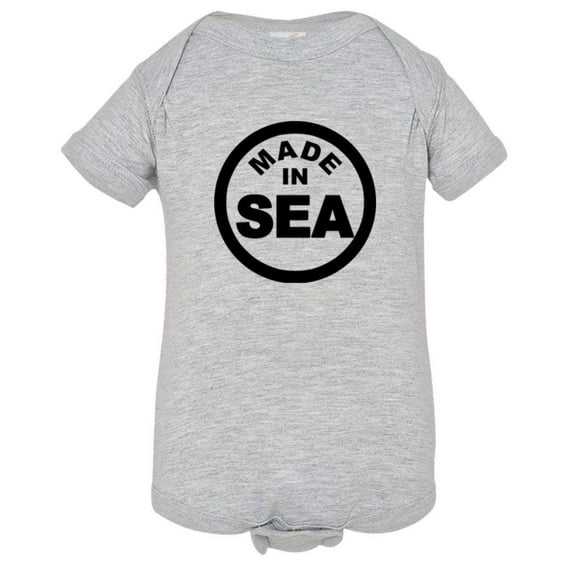 PleaseMeTees™ Baby From Born Made In Seattle WA State Logo Label Jumpsuit