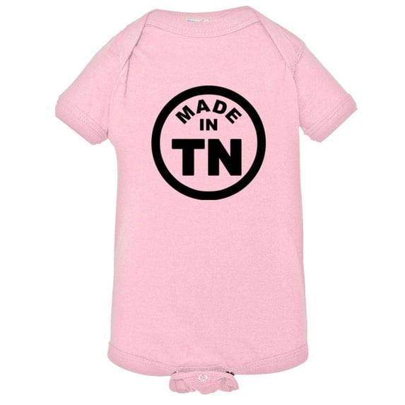 PleaseMeTees™ Baby From Born Made In Tennessee TN Logo Label HQ Jumpsuit