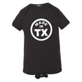 thumbnail image 1 of PleaseMeTees™ Baby From Born Made In Texas Longhorn TX Logo Label Onsie, 1 of 1