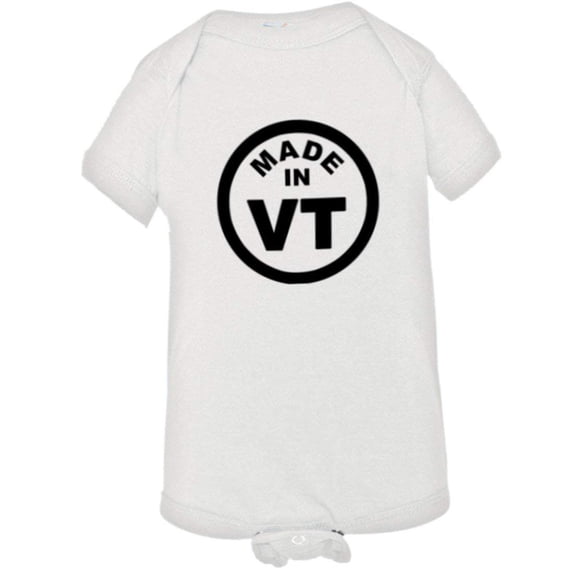 PleaseMeTees™ Baby From Born Made In Vermont VT Logo Label HQ Jumpsuit