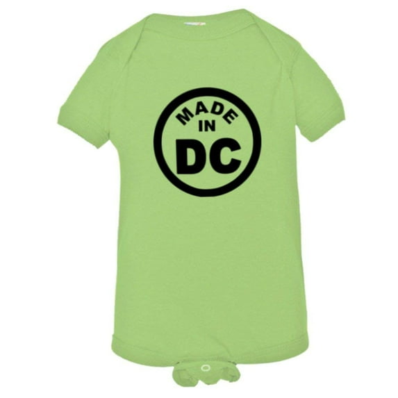 PleaseMeTees™ Baby From Born Made In Washington DC Logo Label HQ Jumpsuit
