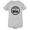 thumbnail image 1 of PleaseMeTees™ Baby From Born Made In Washington WA Logo Label HQ Jumper, 1 of 1