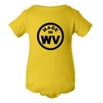 thumbnail image 1 of PleaseMeTees™ Baby From Born Made In West Virginia WV Logo Label Jumpsuit, 1 of 1