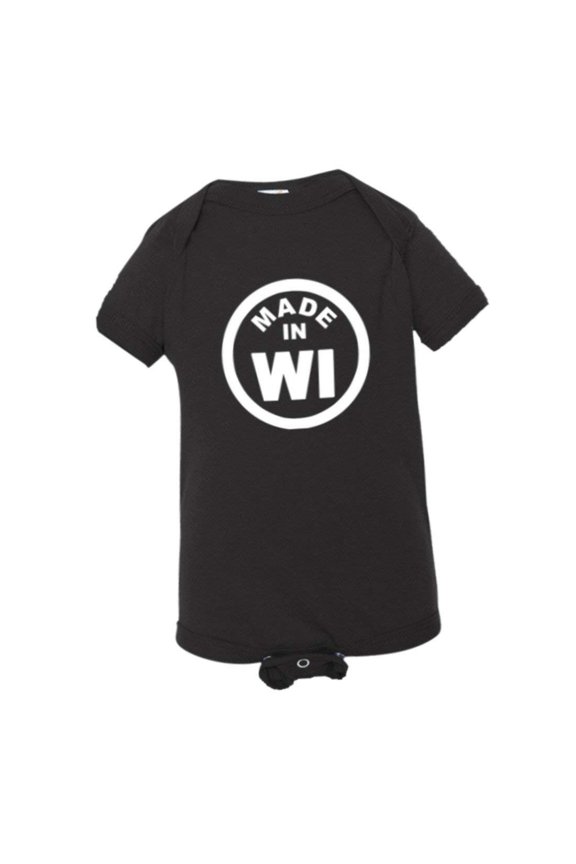 ™ Baby From Born Made In Wisconsin WI Logo Label HQ Jumpsuit