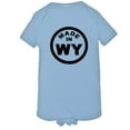 thumbnail image 1 of PleaseMeTees™ Baby From Born Made In Wyoming WY Logo Label HQ Jumpsuit, 1 of 1