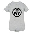 thumbnail image 1 of PleaseMeTees™ Baby From Born Made In Wyoming WY Logo Label HQ Jumpsuit, 1 of 1