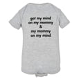 thumbnail image 1 of PleaseMeTees™ Baby Got My Mind On My Mommy Dad Love HQ Jumpsuit, 1 of 1