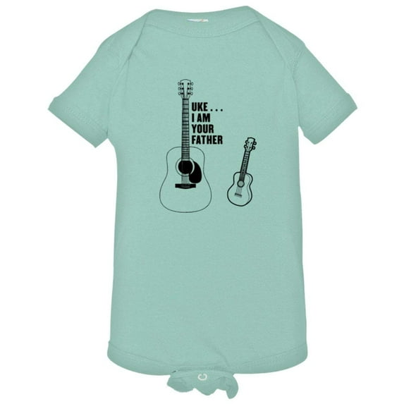 PleaseMeTees™ Baby Guitar Uke I Am Your Father Star Wars HQ Jumpsuit