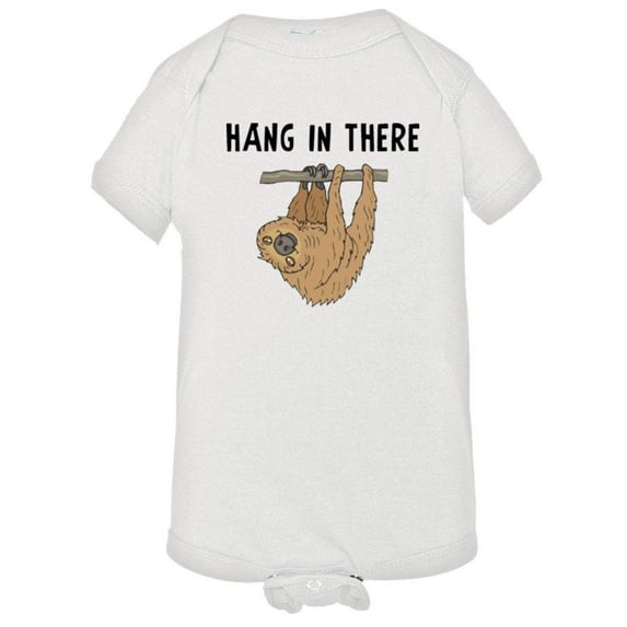 PleaseMeTees™ Baby Hang In There Sloth HQ Jumpsuit