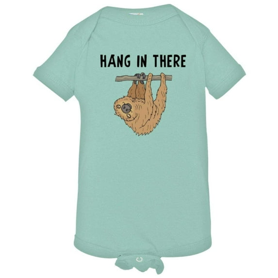 PleaseMeTees™ Baby Hang In There Sloth HQ Jumpsuit