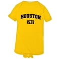 thumbnail image 1 of PleaseMeTees™ Baby Houston 713 Area Code Distressed HQ Jumpsuit, 1 of 1
