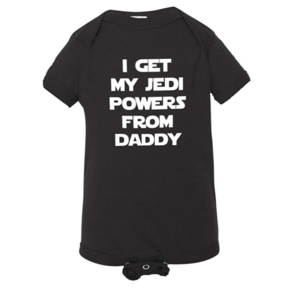 PleaseMeTees™ Baby I Get My Jedi Powers From Daddy HQ Jumpsuit