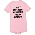 thumbnail image 1 of PleaseMeTees™ Baby I Get My Jedi Powers From Daddy HQ Jumpsuit, 1 of 1
