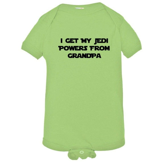 PleaseMeTees™ Baby I Get My Jedi Powers From Grandpa HQ Jumpsuit
