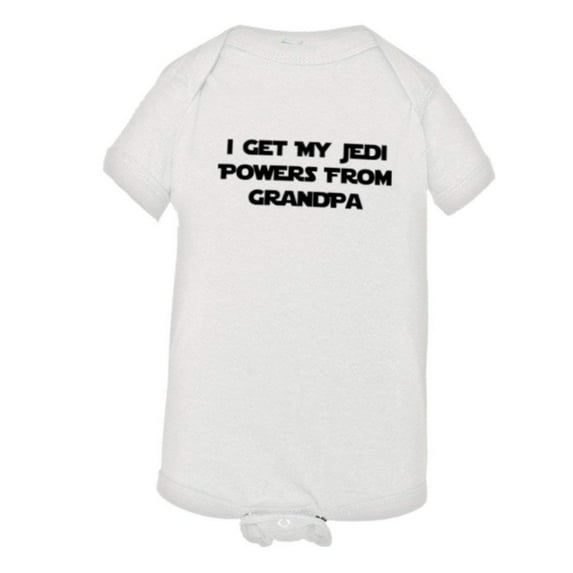 PleaseMeTees™ Baby I Get My Jedi Powers From Grandpa HQ Jumpsuit