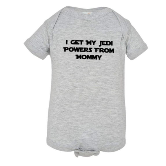 PleaseMeTees™ Baby I Get My Jedi Powers From Mommy HQ Jumpsuit