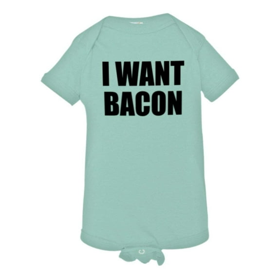 PleaseMeTees™ Baby I Want Bacon Cheese Pizza I Love Greasy Food Onsie