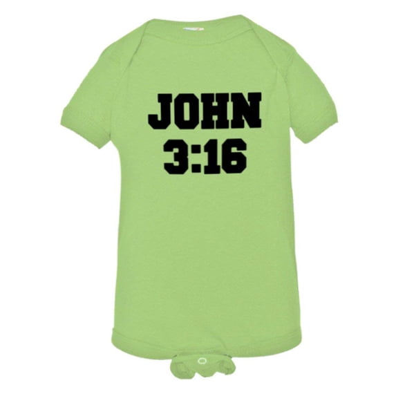 PleaseMeTees™ Baby John 3:16 Christian Bible Verse I Love Jesus 316 1 PC