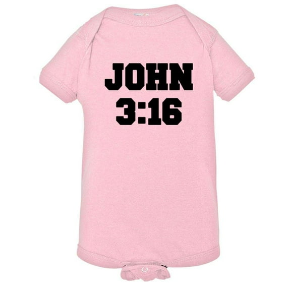 PleaseMeTees™ Baby John 3:16 Christian Bible Verse I Love Jesus 316 Onsie