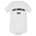 thumbnail image 1 of PleaseMeTees™ Baby Los Angeles 213 L.A. Area Code Distressed HQ Jumpsuit, 1 of 1