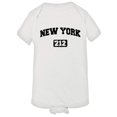 thumbnail image 1 of PleaseMeTees™ Baby New York 212 Area Code I Love NY Distressed Jumpsuit, 1 of 9